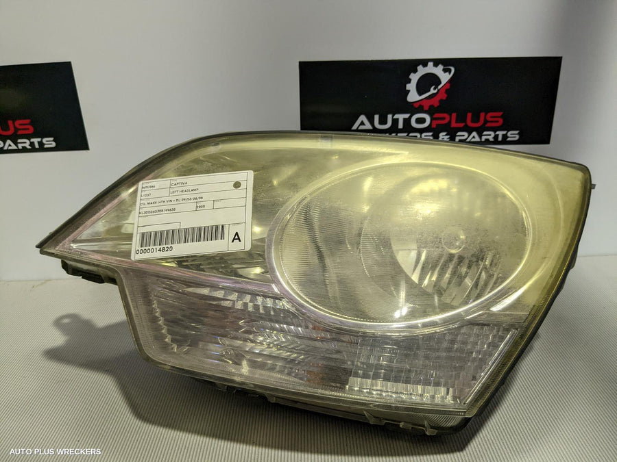 2008 Holden Captiva Left Headlamp