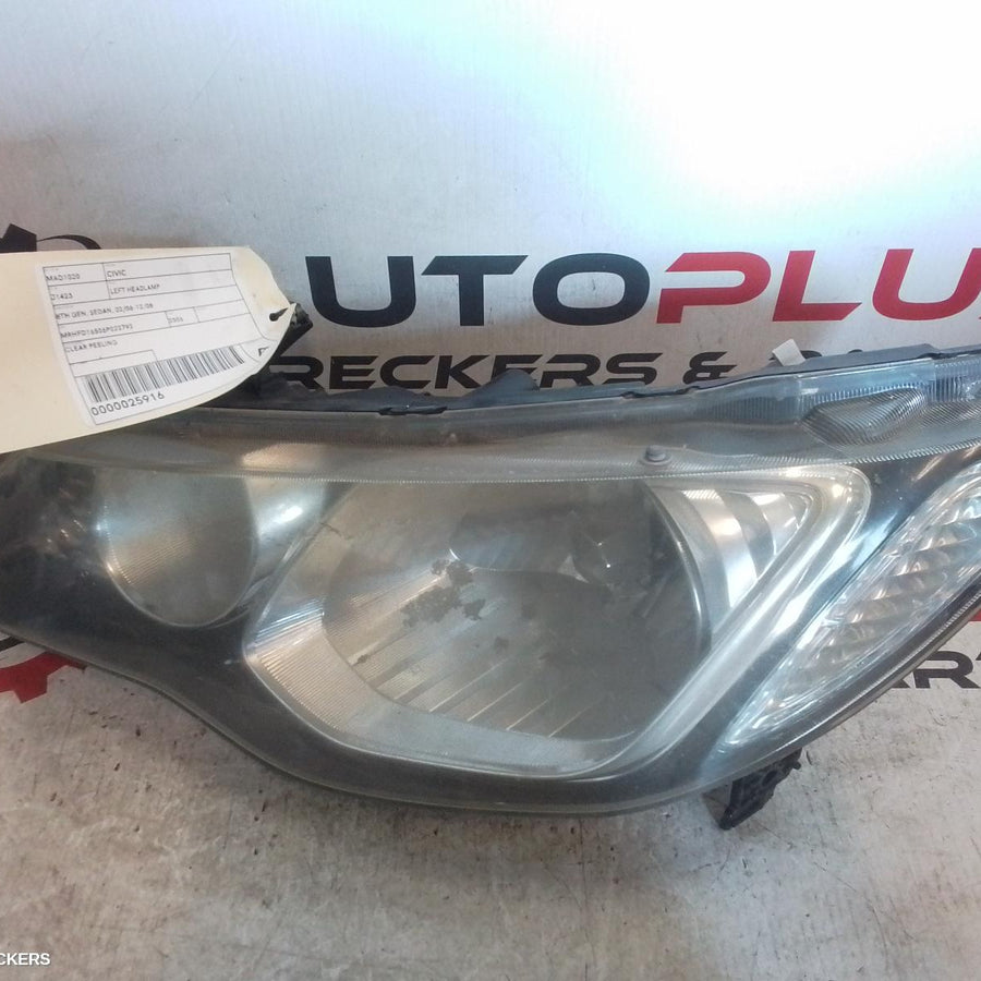 2006-2008 Honda Civic Left Headlamp