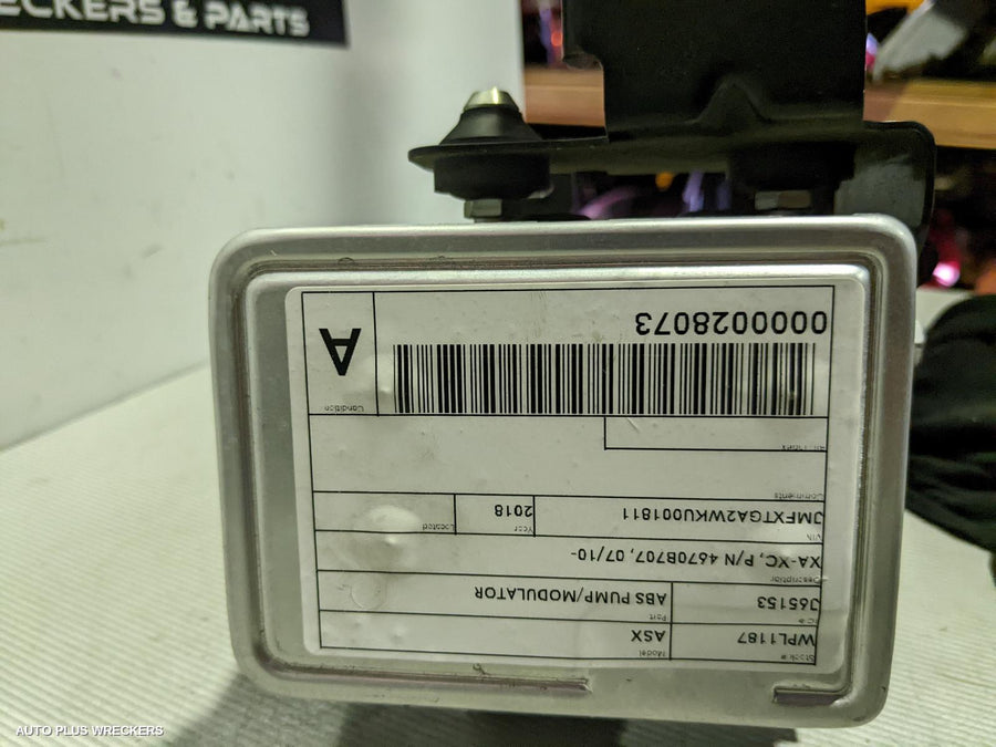 2018 Mitsubishi Asx Abs Pump Modulator