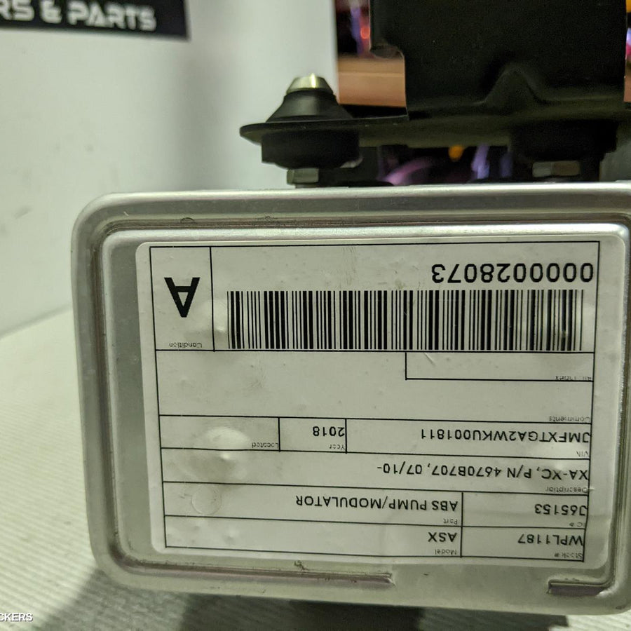 2010-2022 Mitsubishi Asx Abs Pump Modulator