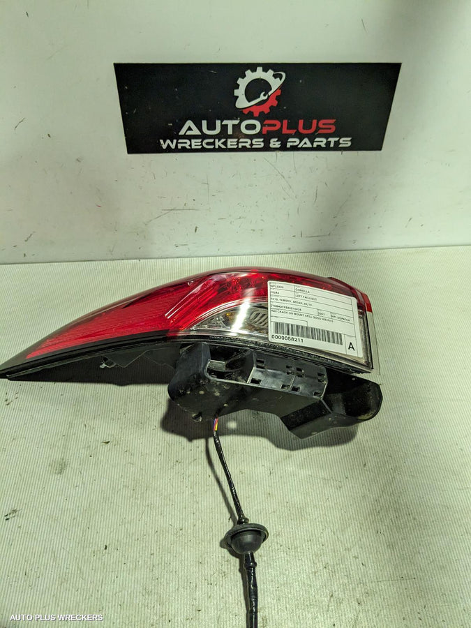 2019-2026 Toyota Corolla Left Taillight