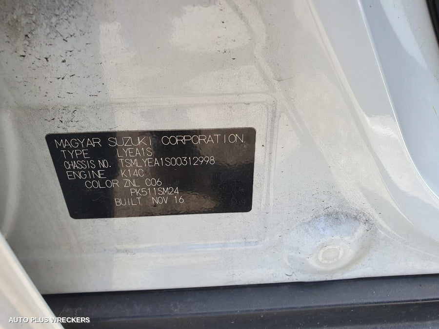 2017 Suzuki Vitara Left Rear Wnd Reg Motor