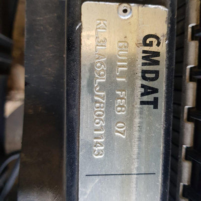 2007-2011 Holden Epica F Bar Reinforc Brack