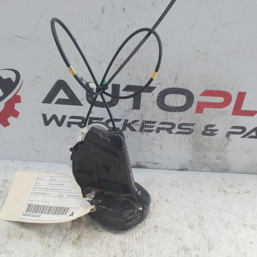 2014-2019 Toyota Yaris Door Boot Gate Lock