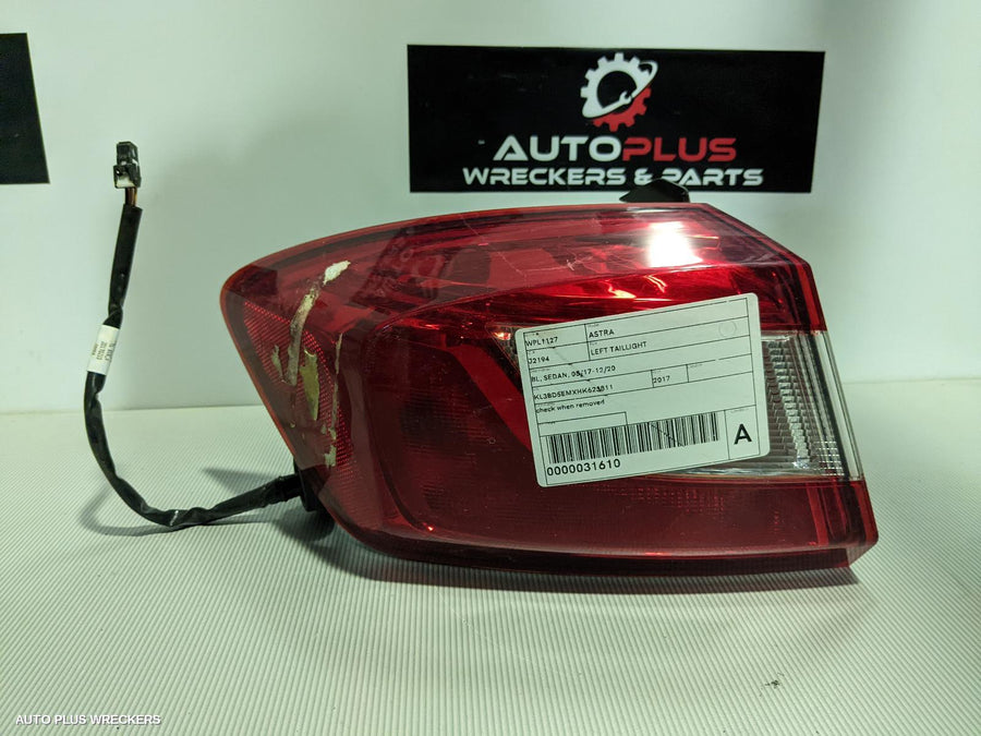2017-2020 Holden Astra Left Taillight