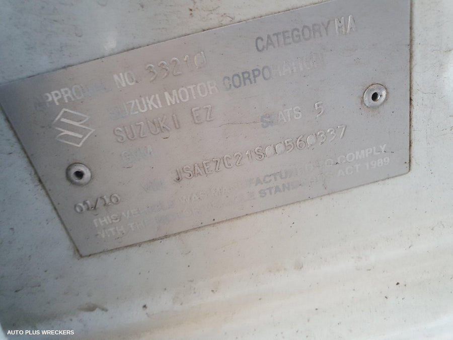 2010 Suzuki Swift Right Door Mirror