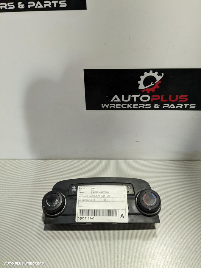 2010 Honda Crv Heater Ac Controls