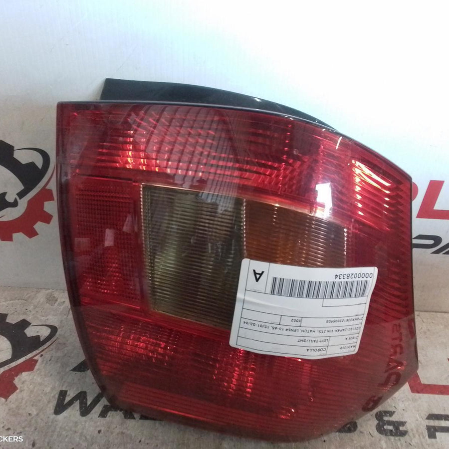 2001-2004 Toyota Corolla Left Taillight