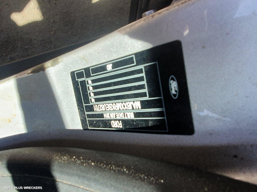 2014 Ford Ecosport Left Rear Door Sliding