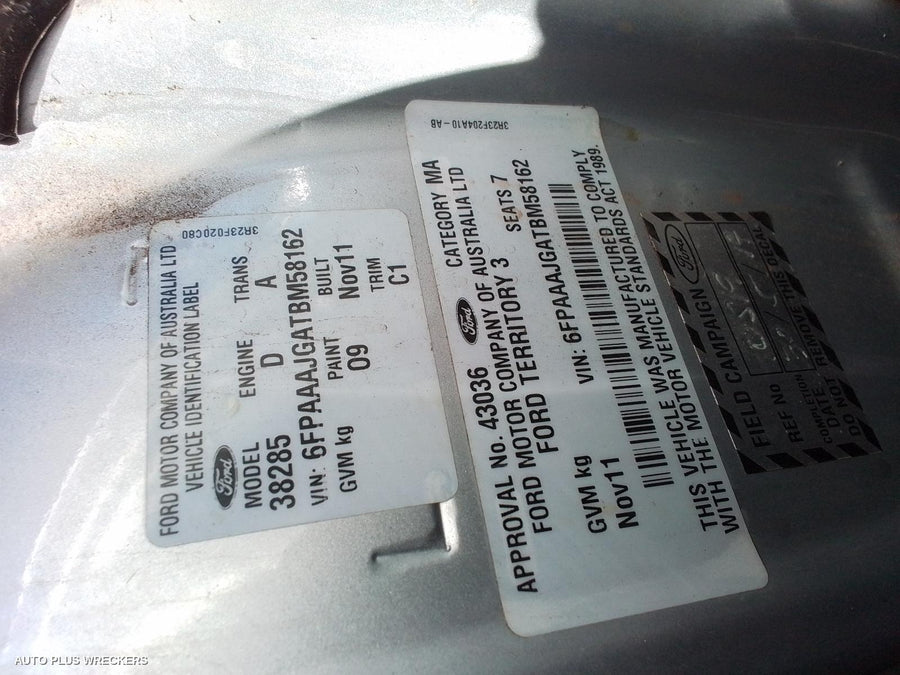 2012 Ford Territory Steering Box Rack