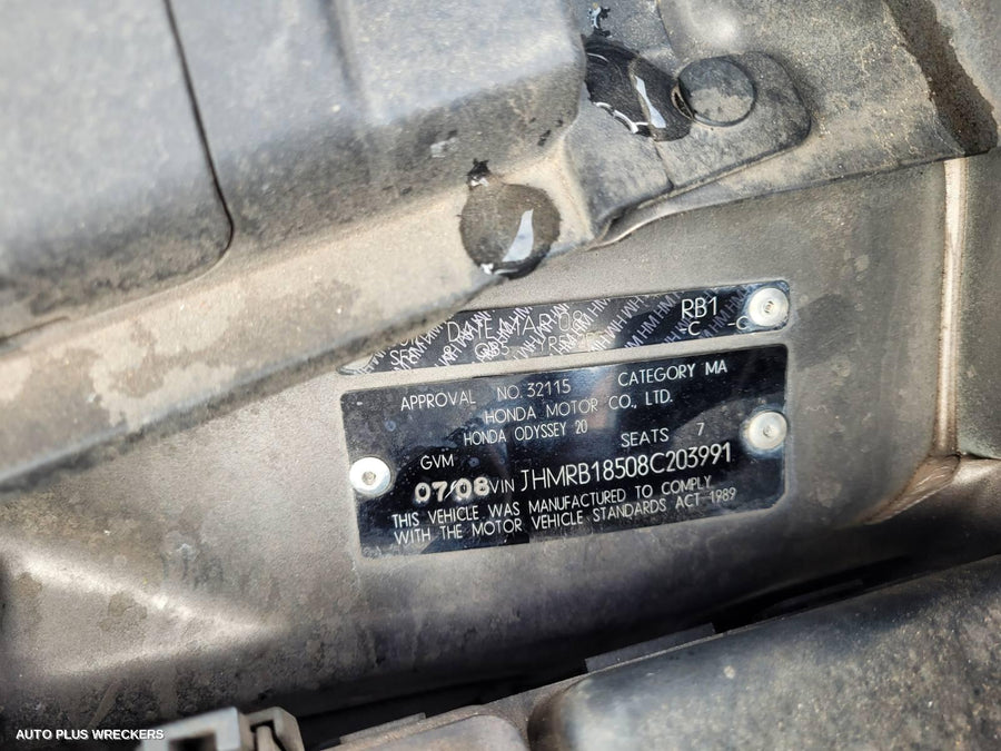 2008 Honda Odyssey Left Guard