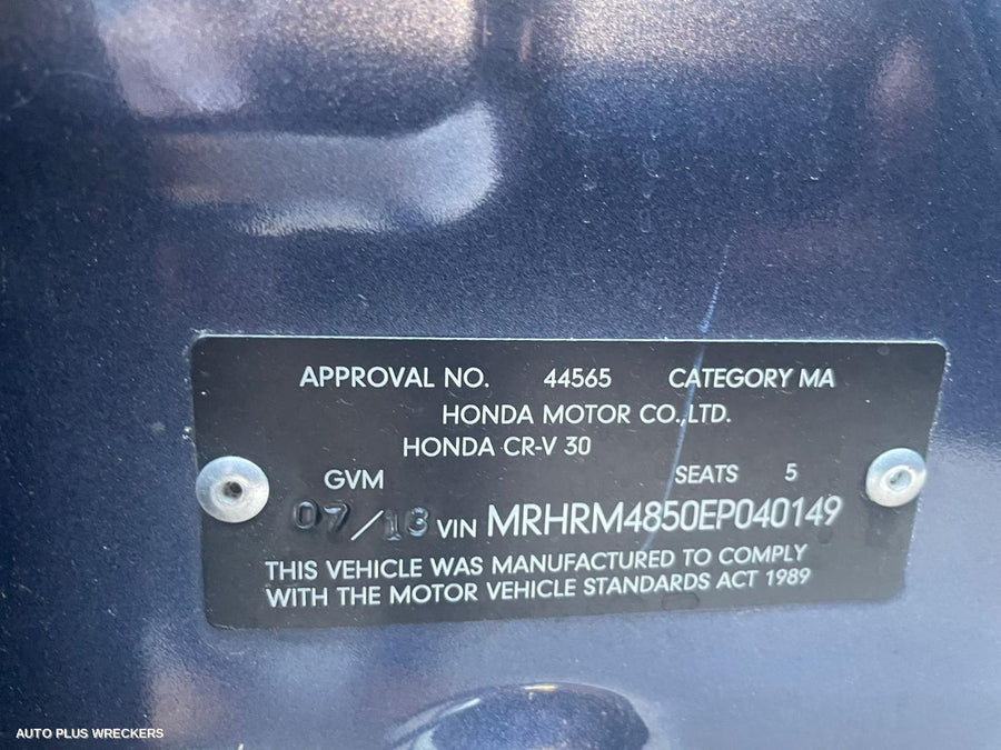 2013 Honda Crv Right Front Door Window