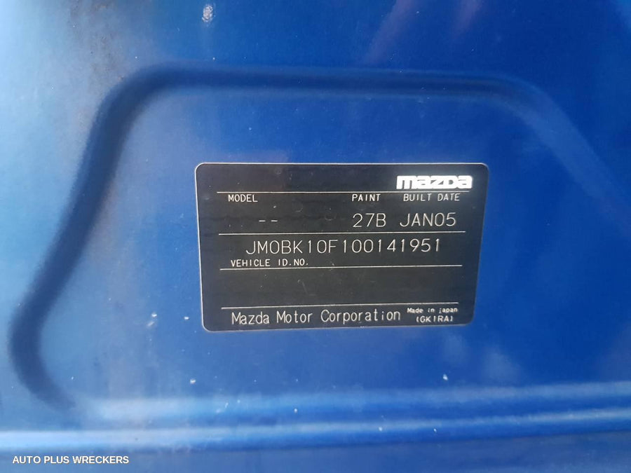 2005 Mazda 3 Sunvisor