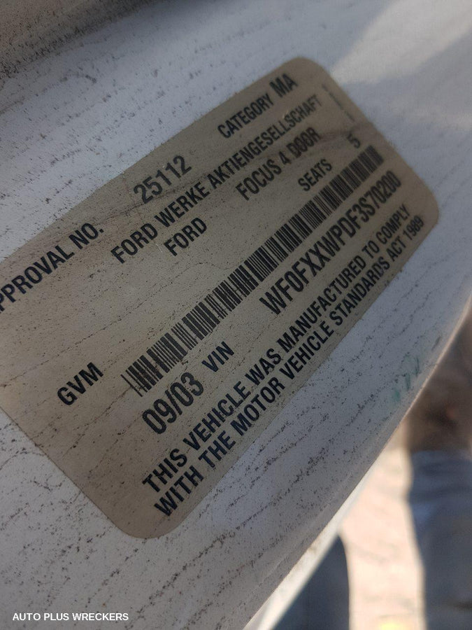 2003 Ford Focus Left Front Door