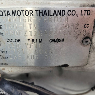 2008 Toyota Hilux Steering Box Rack