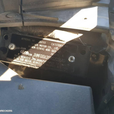 2008 Honda Civic Left Headlamp