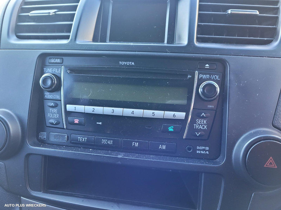 2010 Toyota Kluger Radio Cd Dvd Sat Tv