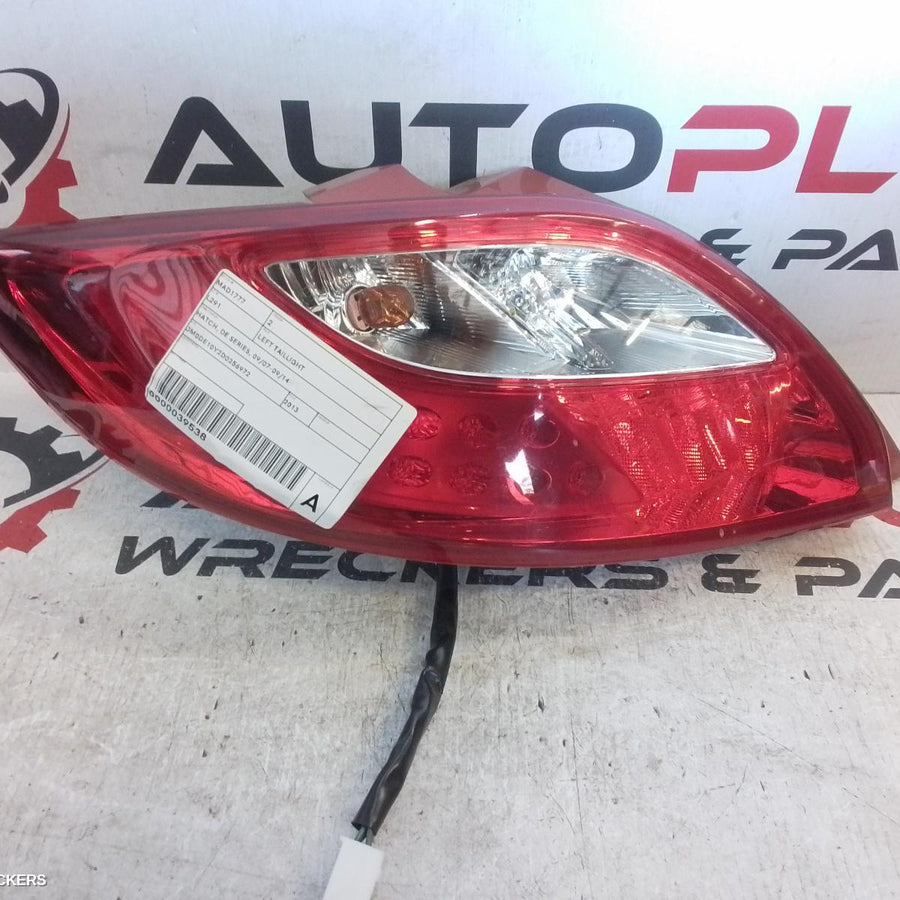 2007-2014 Mazda 2 Left Taillight
