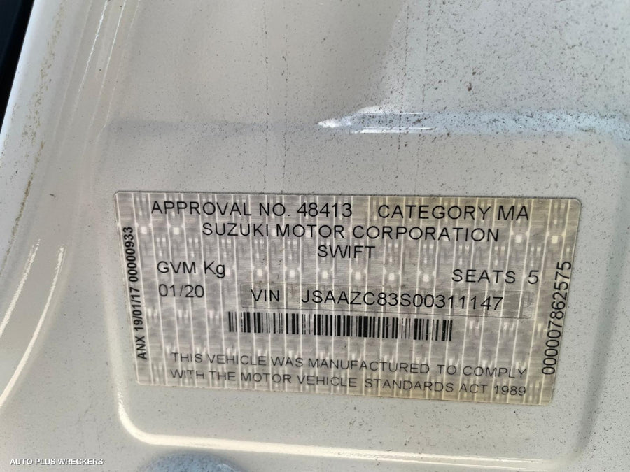 2020 Suzuki Swift Left Indicator Fog Side