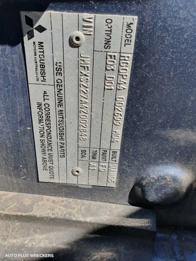 2005 MITSUBISHI COLT PWR DR WIND SWITCH