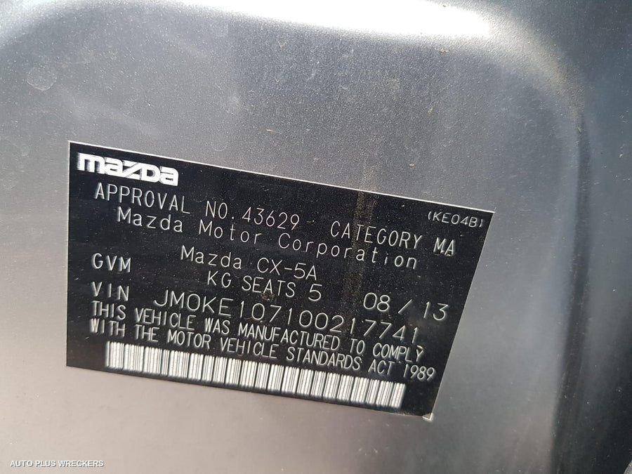 2013 Mazda Cx5 Left Front Window Reg Motor