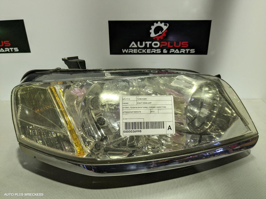 2010 Ford Territory Right Headlamp
