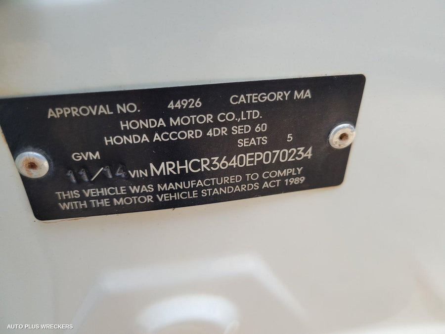 2014 Honda Accord Grille