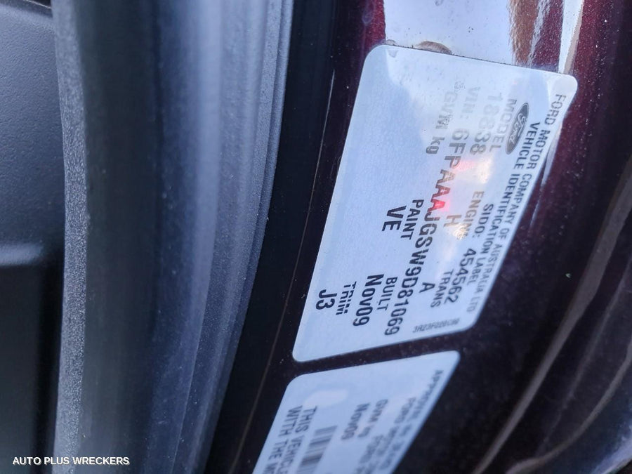 2009 FORD FALCON OVERFLOW BOTTLE