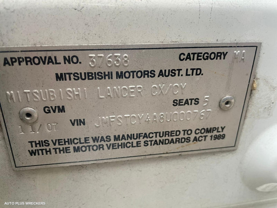 2008 Mitsubishi Lancer Wheel Standard Steel