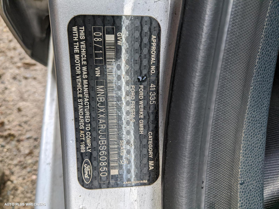 2011 Ford Fiesta Rear Bumper