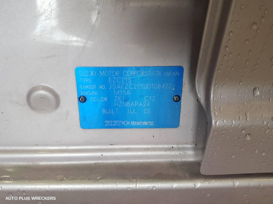 2005 Suzuki Swift Left Front Window Reg Motor