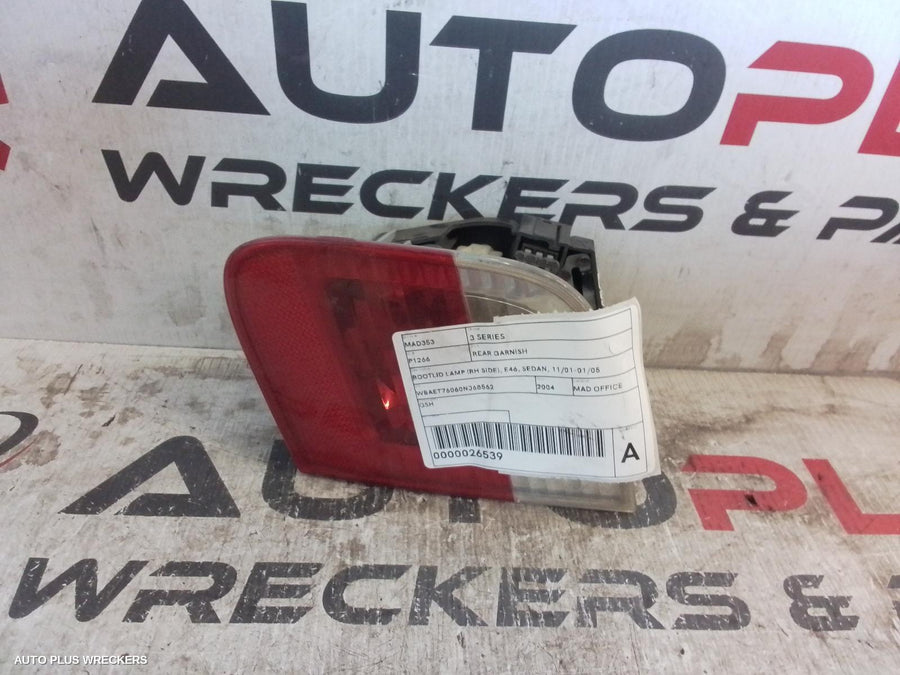 2004 Bmw 3 Series Rear Garnish