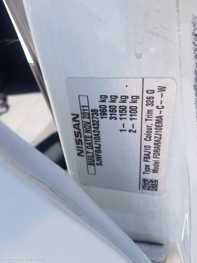 2012 Nissan Dualis Rear Bumper