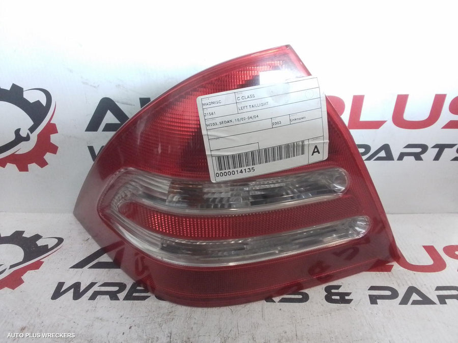 2003 Mercedes C Class Left Taillight