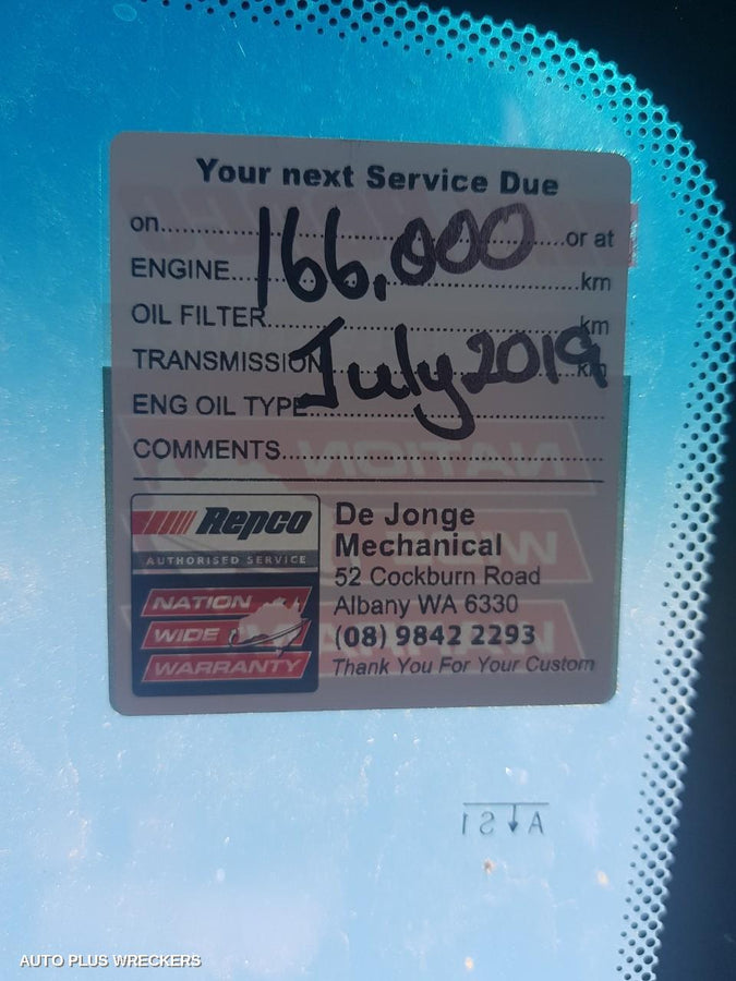 2011 Holden Captiva Left Front Door Window