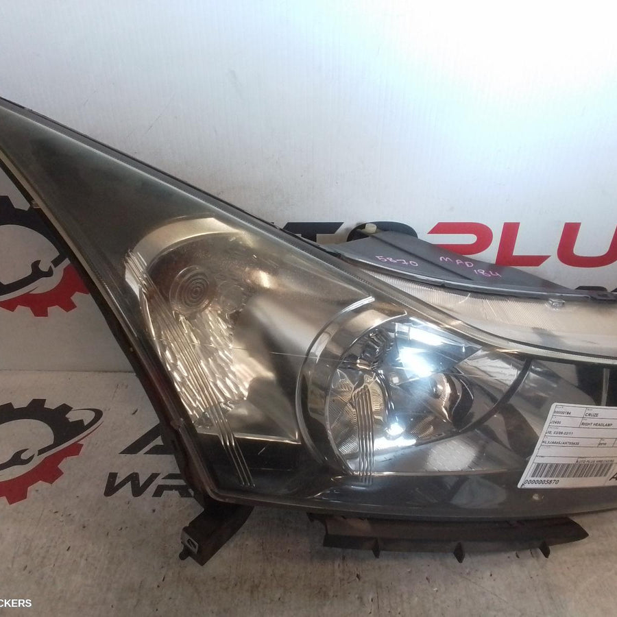 2009-2011 Holden Cruze Right Headlamp