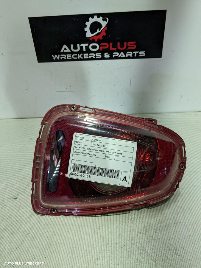 2008 Mini Cooper Left Taillight