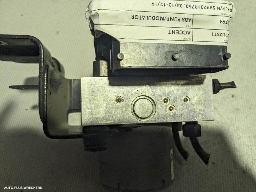 2013-2019 Hyundai Accent Abs Pump Modulator