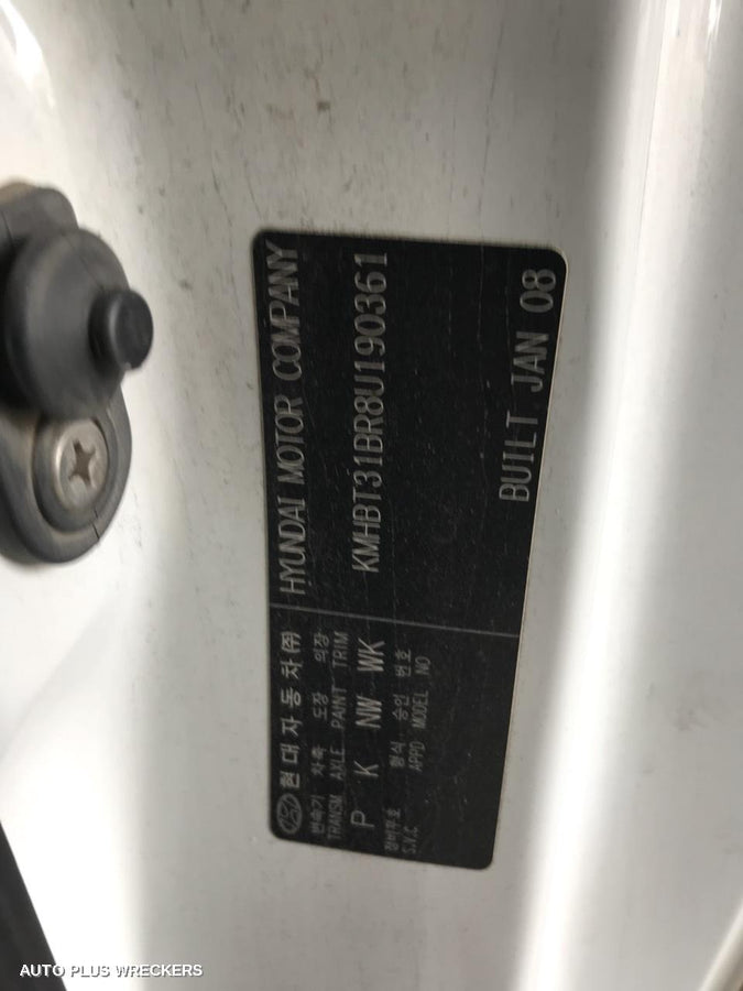 2008 Hyundai Getz Rear Bumper