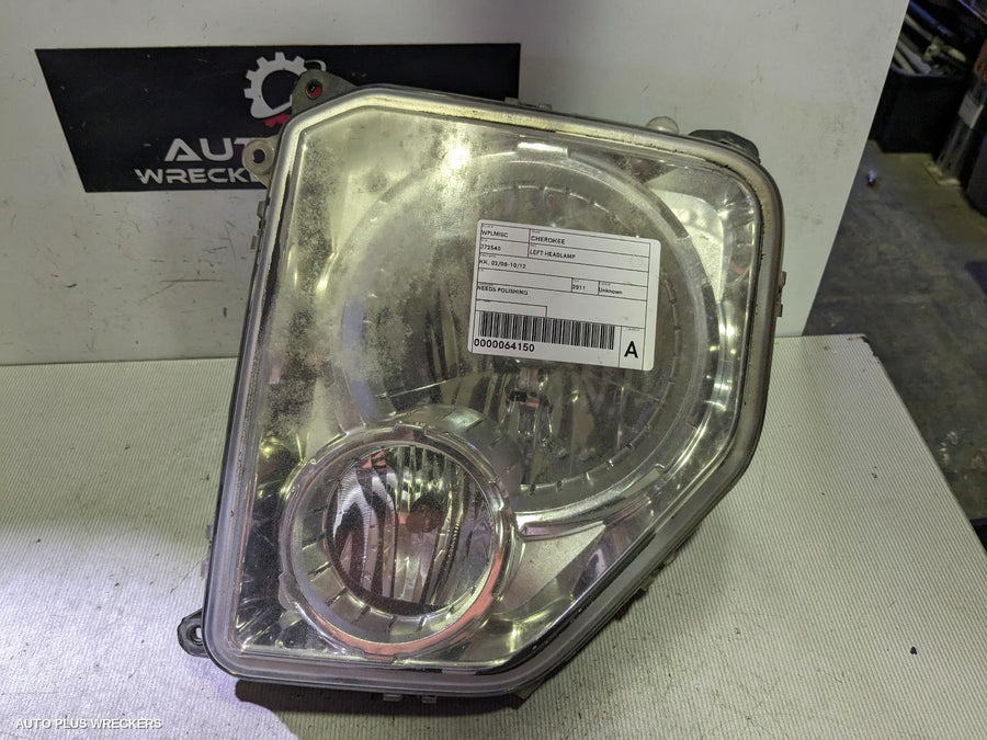 2011 Jeep Cherokee Left Headlamp