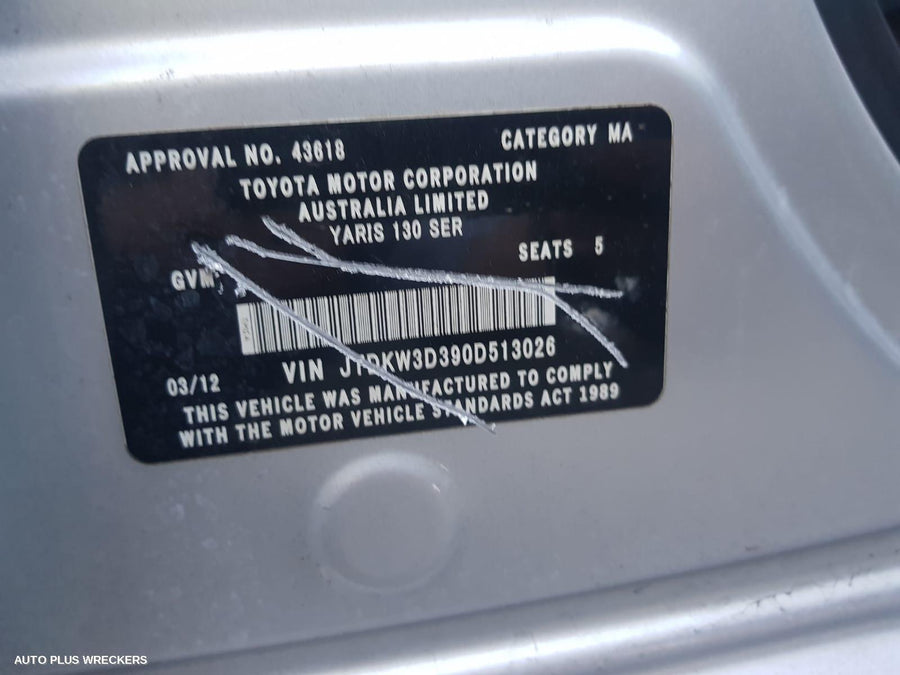 2012 Toyota Yaris Abs Pump Modulator