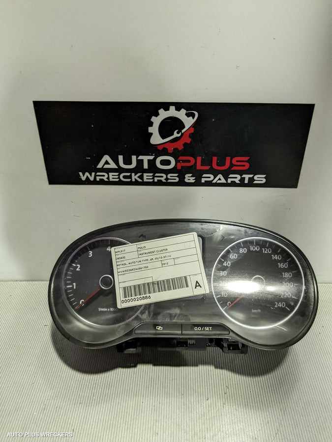 2010 Volkswagen Polo Instrument Cluster