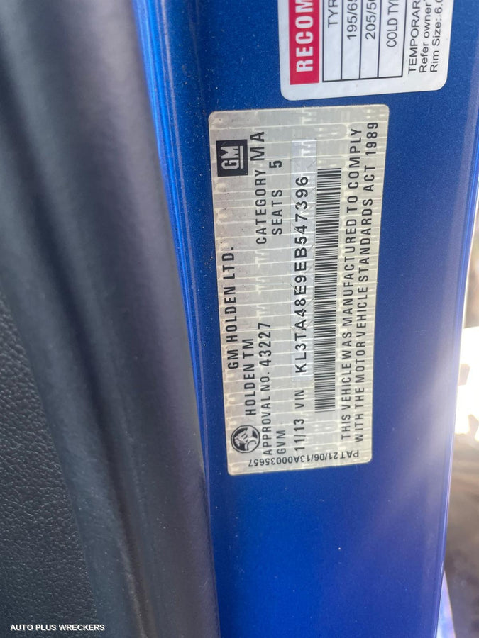 2013 Holden Barina Abs Pump Modulator