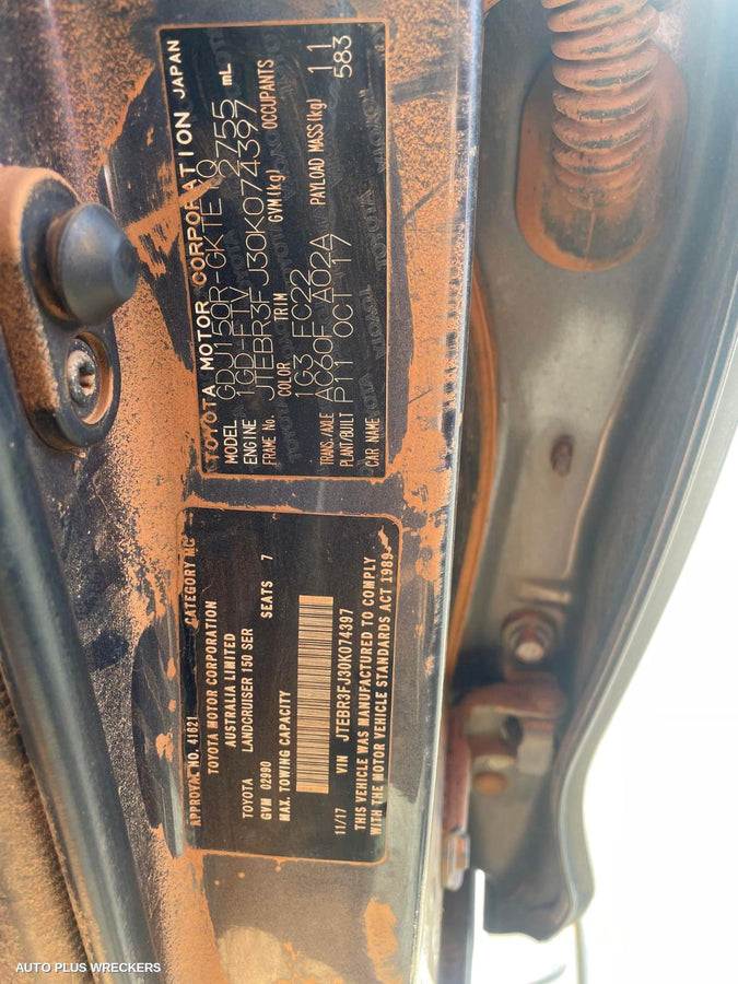 2017 Toyota Prado Caliper