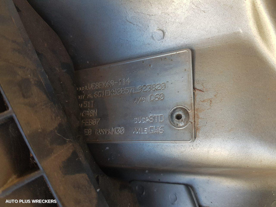 2007 Holden Commodore Left Rear Door Window