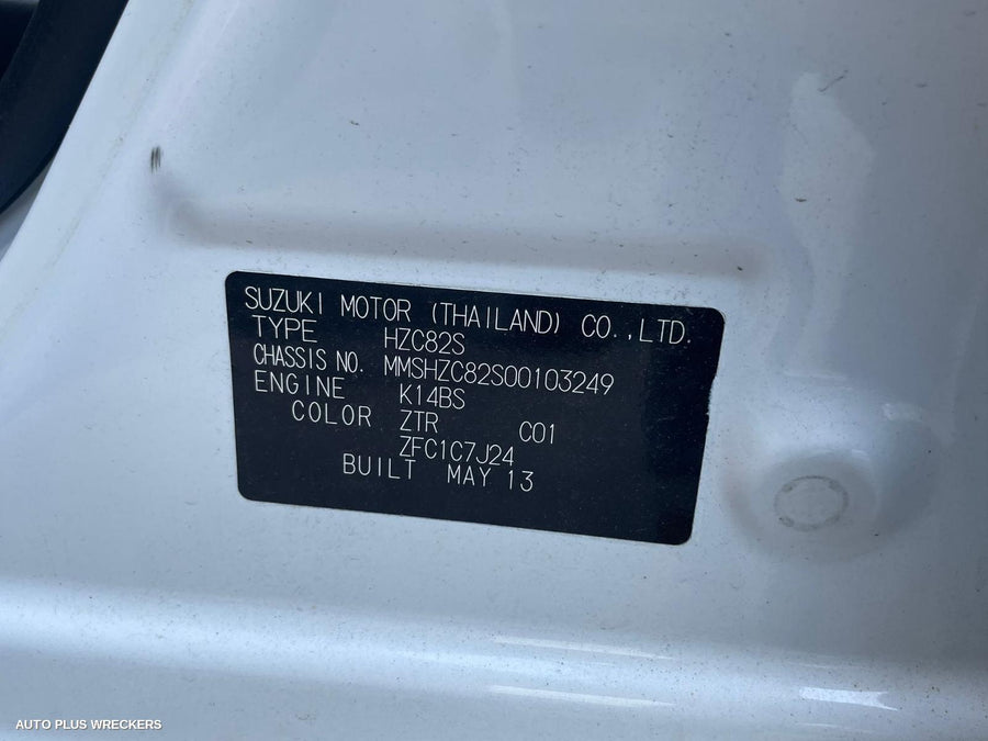 2013 Suzuki Swift Left Rear Door Window