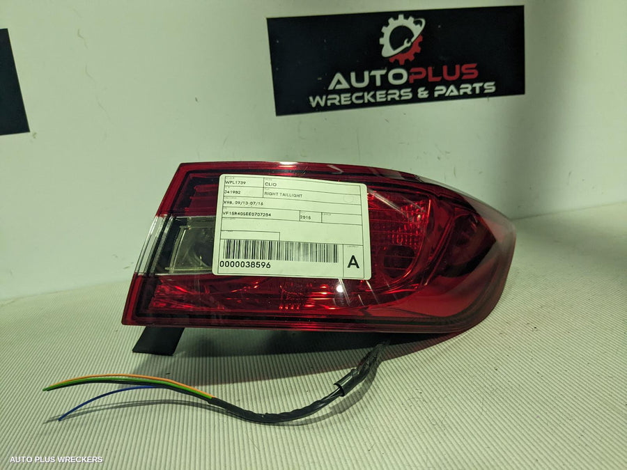 2013-2019 Renault Clio Right Taillight