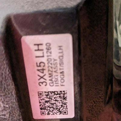 2020 Mitsubishi Asx Left Indicator Fog Side