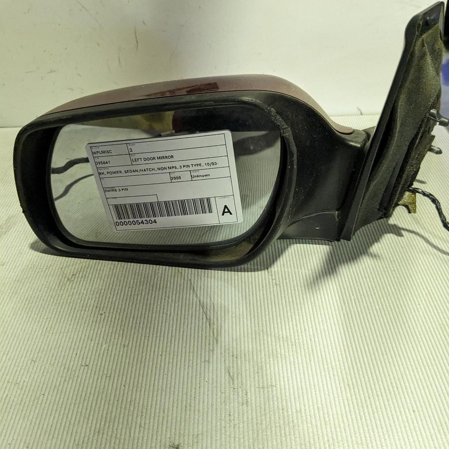 2008 Mazda 3 Left Door Mirror