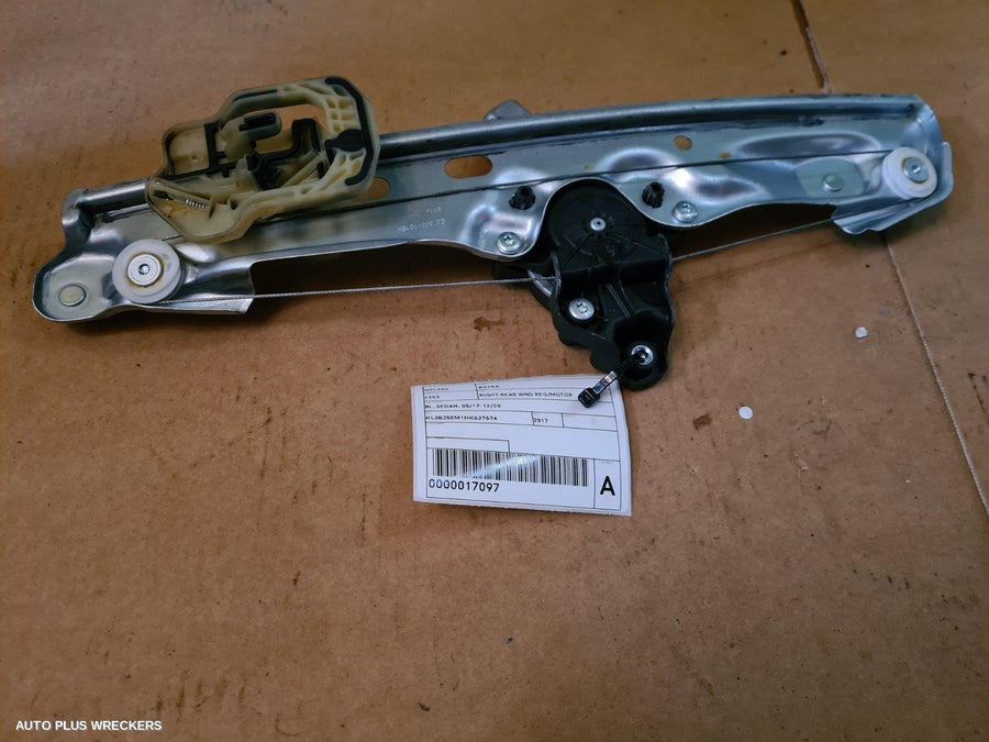 2017 Holden Astra Right Rear Wnd Reg Motor